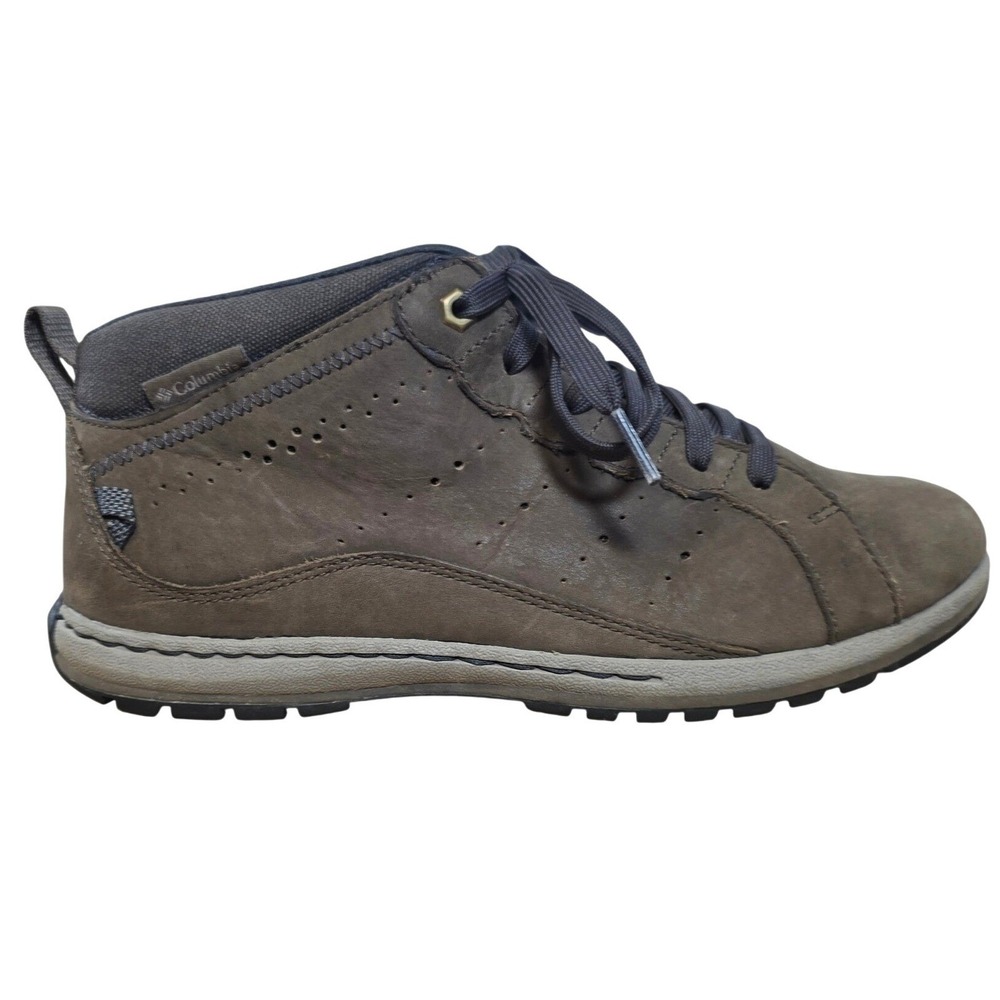 Columbia Mens Mid Top Three Passes Chukka Shoes Olive Brown Suede Lace Up Size 8
